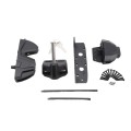 D&D Kit LokkLatch Deluxe S3 Latch Kit & TruClose Adjustable Hinges, Handle & Gate Stop - 8000-2056