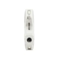 D&D LokkLatch Deluxe Series 3 Dual-Sided Lockable, Keyed Alike Gate Latch for All Gates With External Access Kit (White)