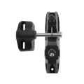 D&D LokkLatch Deluxe Series 3 Dual-Sided Lockable, Keyed Different Gate Latch for All Gates With External Access Kit (Black)