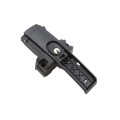 D&D Kit LokkLatch Magnetic Dual-Sided Keyed Latch & TruClose Hinges w/ 2 Side Legs (Black) - 8000-2116