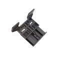 D&D Kit LokkLatch Magnetic Dual-Sided Keyed Latch & TruClose Hinges w/ 2 Side Legs (Black) - 8000-2116
