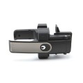 D&D Kit LokkLatch Magnetic Dual-Sided Keyed Latch & TruClose Heavy-Duty Hinges for Wood & Vinyl Gates (Black) - 8000-2111