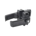 D&D LokkLatch Magnetic Dual-Sided, Keyed Different Residential/Commercial Gate Latch for All Gates (Black Trim) - LLMKDBT