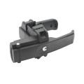 D&D LokkLatch Magnetic Dual-Sided, Keyed Different Residential/Commercial Gate Latch for All Gates (Black Trim) - LLMKDBT