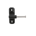 D&D LokkLatch Pro-SL Dual-Sided Self-Locking, Keyed Different Security Gate Latch For Metal and Wood Gates (Black)