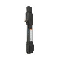 D&D MagnaLatch 36" Panic Bar with Rim Strike Plate and Series 3 Top Pull Safety Gate Latch For Pool Gates (Black) - ML3PB36RVPKA