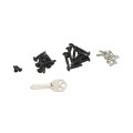 D&D MagnaLatch 36" Panic Bar with Rim Strike Plate and Series 3 Top Pull Safety Gate Latch For Pool Gates (Black) - ML3PB36RVPKA