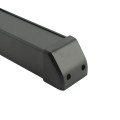 D&D MagnaLatch 36" Panic Bar with Rim Strike Plate and Series 3 Top Pull Safety Gate Latch For Pool Gates (Black) - ML3PB36RVPKA