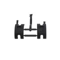 D&D MagnaLatch Series 3 Top Pull Safety Gate Latch With Round Post Adapter Kit (Black) - ML3TPKARPK