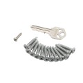 D&D Kit MagnaLatch Series 3 Top Pull Latch & TruClose Hinges for Metal Pool Gates (Black) - 8000-1099