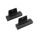 D&D Kit MagnaLatch Series 3 Vertical Pull Latch, Q-Bolt Drop Rod & TruClose Hinges for Metal Pool Gates (Black) - 8000-2072