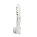 D&D MagnaLatch Series 3 Vertical Pull 6-Pin Lock Safety Gate Latch For Pool Gates - Keyed Alike (White) - ML3VPKAWT