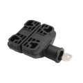 D&D Kit MagnaLatch Series 2 Side Pull Locking Latch & TruClose Hinges for Metal Pool Gates (Black) - 8000-2119