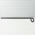 D&D Q-Bolt Drop-Bolt 24" Padlockable Stainless Steel Drop Rod With Mounting Guides for Metal Gates (Black) - QB124