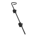 D&D Kit LokkLatch Series 2 Lockable Latch, Q-Bolt Drop Rod & TruClose Mini Hinges for Metal Gates (Black) - 8000-2109
