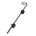D&D Kit MagnaLatch Series 3 Top Pull Latch, Q-Bolt Drop Rod & TruClose Hinges for Metal Pool Gates (Black) - 8000-2071