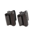 D&D TruClose Self-Closing Gate Hinges With 2 Side Legs For Metal Pool and Safety Gates (Pair) Black - TCA1L2S3BT