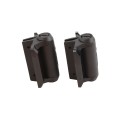 D&D TruClose Self-Closing Gate Hinges With 2 Side Legs For Metal Pool and Safety Gates (Pair) Black - TCA1L2S3BT