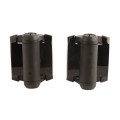 D&D Kit MagnaLatch Series 3 Top Pull Latch, Q-Bolt Drop Rod & TruClose Hinges for Metal Pool Gates (Black) - 8000-2071