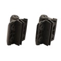 D&D Kit MagnaLatch Series 3 Top Pull Latch, Q-Bolt Drop Rod & TruClose Hinges for Metal Pool Gates (Black) - 8000-2071