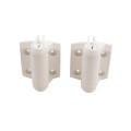 D&D Kit LokkLatch Series 2 Lockable Latch & TruClose Self-Closing Hinges for Metal Pool Gates (White) - 8000-1032
