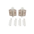 D&D Kit LokkLatch Series 2 Lockable Latch & TruClose Self-Closing Hinges for Metal Pool Gates (White) - 8000-1032