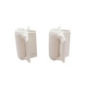 D&D Kit LokkLatch Series 2 Lockable Latch & TruClose Self-Closing Hinges for Metal Pool Gates (White) - 8000-1032