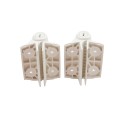 D&D Kit LokkLatch Series 2 Lockable Latch & TruClose Self-Closing Hinges for Metal Pool Gates (White) - 8000-1032