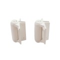 D&D TruClose Self-Closing Gate Hinges With 2 Side Legs For Metal Pool and Safety Gates (Pair) White - TCA1L2S3WT