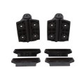 D&D Kit MagnaLatch Series 2 Side Pull Locking Latch & TruClose Hinges for Metal Pool Gates (Black) - 8000-2119