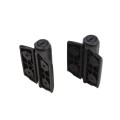 D&D Kit MagnaLatch Series 2 Side Pull Locking Latch & TruClose Hinges for Metal Pool Gates (Black) - 8000-2119
