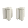 D&D Kit MagnaLatch Series 3 Vertical Pull Latch & TruClose Hinges for Metal Pool Gates (White) - 8000-2114