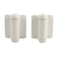 D&D Kit MagnaLatch Series 3 Vertical Pull Latch & TruClose Hinges for Metal Pool Gates (White) - 8000-2114