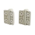 D&D Kit MagnaLatch Series 3 Vertical Pull Latch & TruClose Hinges for Metal Pool Gates (White) - 8000-2114
