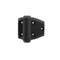 D&D TruClose Adjustable Self-Closing Gate Hinges With 2 Side Legs For Metal To Wood Gates (Pair) Black - TCA2L2S3BT