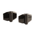 D&D Kit LokkLatch Series 2 Lockable Gate Latch & TruClose Adjustable Hinges (Black) - 8000-1012