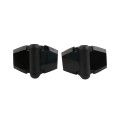 D&D TruClose Adjustable Self-Closing Gate Hinges With 2 Side Legs For Wood and Vinyl Gates (Pair) Black - TCA3L2S3BT
