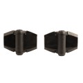 D&D Kit LokkLatch Series 2 Lockable Gate Latch & TruClose Adjustable Hinges (Black) - 8000-1012