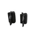 D&D TruClose Adjustable Self-Closing Gate Hinges With 2 Side Legs For Wood and Vinyl Gates (Pair) Black - TCA3L2S3BT