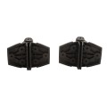 D&D Kit LokkLatch Series 2 Lockable Gate Latch & TruClose Adjustable Hinges (Black) - 8000-1012