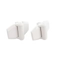D&D Kit LokkLatch Series 2 Lockable Gate Latch & TruClose Adjustable Hinges (White) - 8000-1016