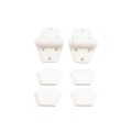 D&D Kit LokkLatch Series 2 Lockable Gate Latch & TruClose Adjustable Hinges (White) - 8000-1016