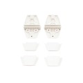 D&D Kit LokkLatch Series 2 Lockable Gate Latch & TruClose Adjustable Hinges (White) - 8000-1016