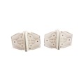 D&D Kit LokkLatch Series 2 Lockable Gate Latch & TruClose Adjustable Hinges (White) - 8000-1016