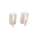D&D Kit LokkLatch Series 2 Lockable Gate Latch & TruClose Adjustable Hinges (White) - 8000-1016