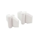 D&D Kit LokkLatch Series 2 Lockable Gate Latch & TruClose Adjustable Hinges (White) - 8000-1016