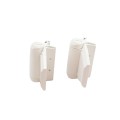D&D TruClose Adjustable Self-Closing Gate Hinges With 2 Side Legs For Wood and Vinyl Gates (Pair) White - TCA3L2S3WT
