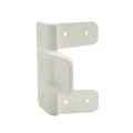 D&D Kit - GateStop 2 3/8" Gate Protection Device w/ Screws For Vinyl Gates (White) - 8000-2003