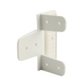 D&D Kit - GateStop 2 3/8" Gate Protection Device w/ Screws For Vinyl Gates (White) - 8000-2003