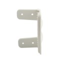 D&D Kit - GateStop 2 3/8" Gate Protection Device w/ Screws For Vinyl Gates (White) - 8000-2003